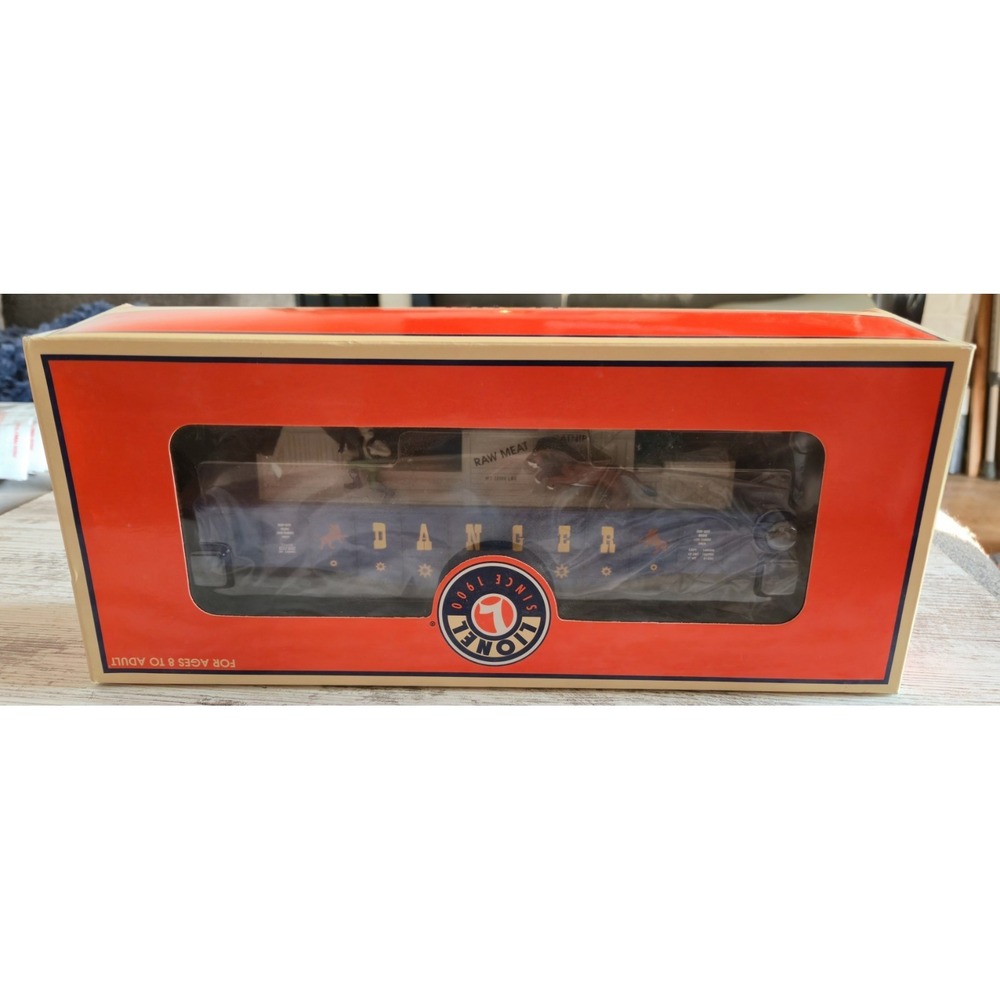 Lionel 6-36711 Ballyhoo Brothers Circus Chase Gondola O Gauge NOS - Lion/Trainer